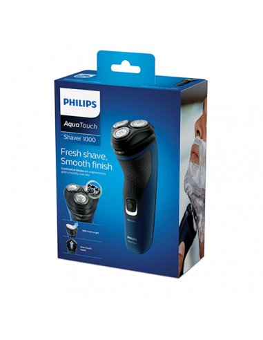 La afeitadora Philips S1121 en seco o en h medo posee cuchillas