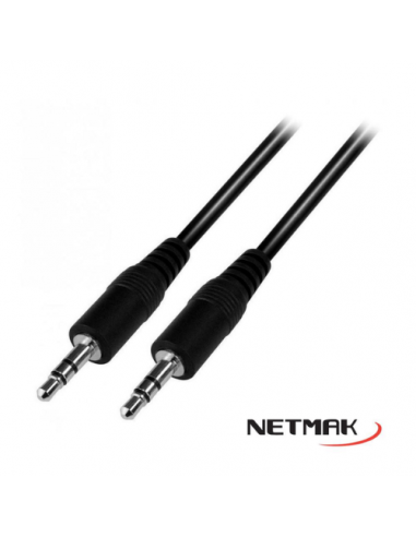 Cable Plug 3.5 Macho-macho 1mt Nm-c66 Netmak