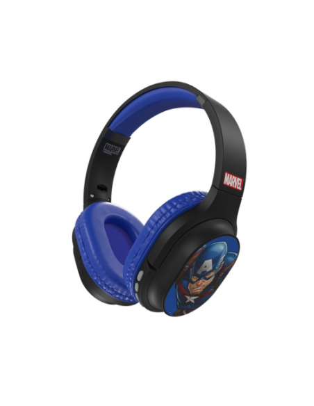 Auriculares Inalambricos Vincha Bluetooth Microfono Miniplug Color Azul