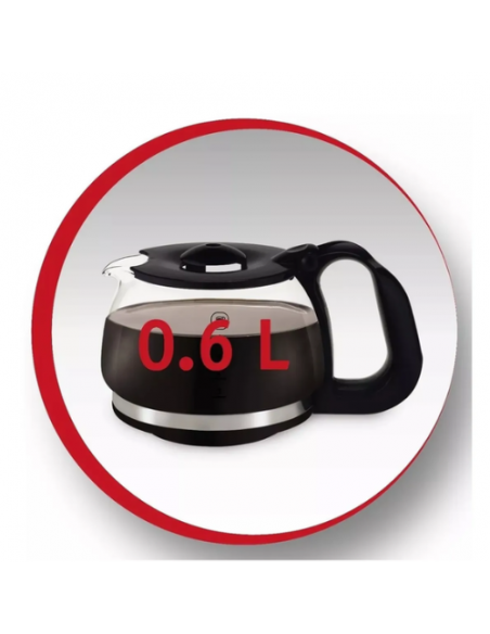 La cafetera eléctrica DCM1885 de Daewoo es un modelo de cafetera con una  capacidad de 1.2 litros y una potencia de 900W.