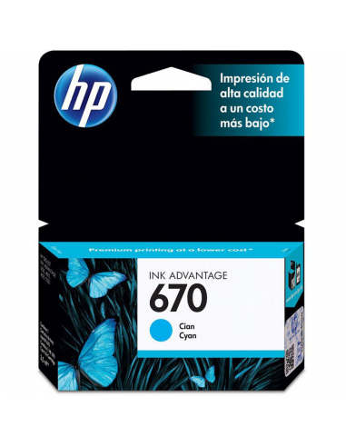 Hp 670 Cyan