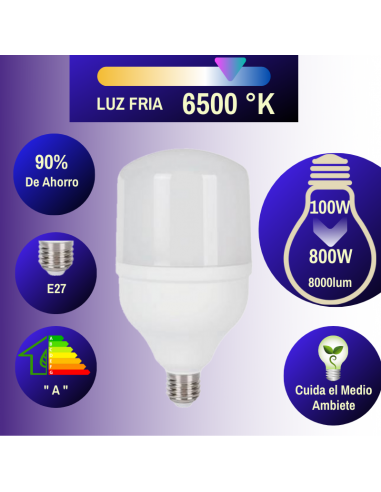 Lampara Led Hi Power 100w