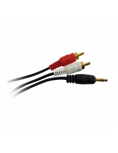Cable Audio 3.5 Stereo A 2 Rca 5m Nscau355