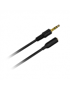 Cable audio alargue 3.5 stereo M-H 5m